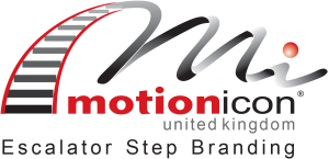 Motion Icon UK - Escalator Step Branding