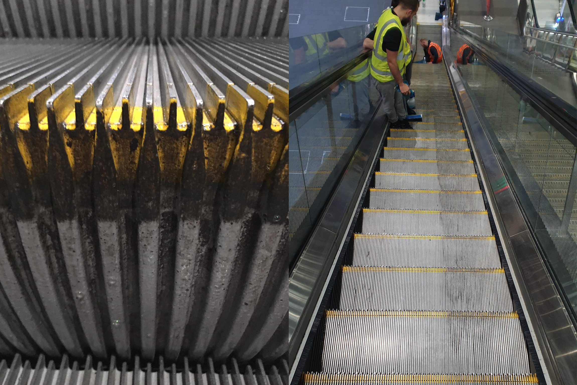 Escalator Cleaning Service Motion Icon UK and Europe Early Stages